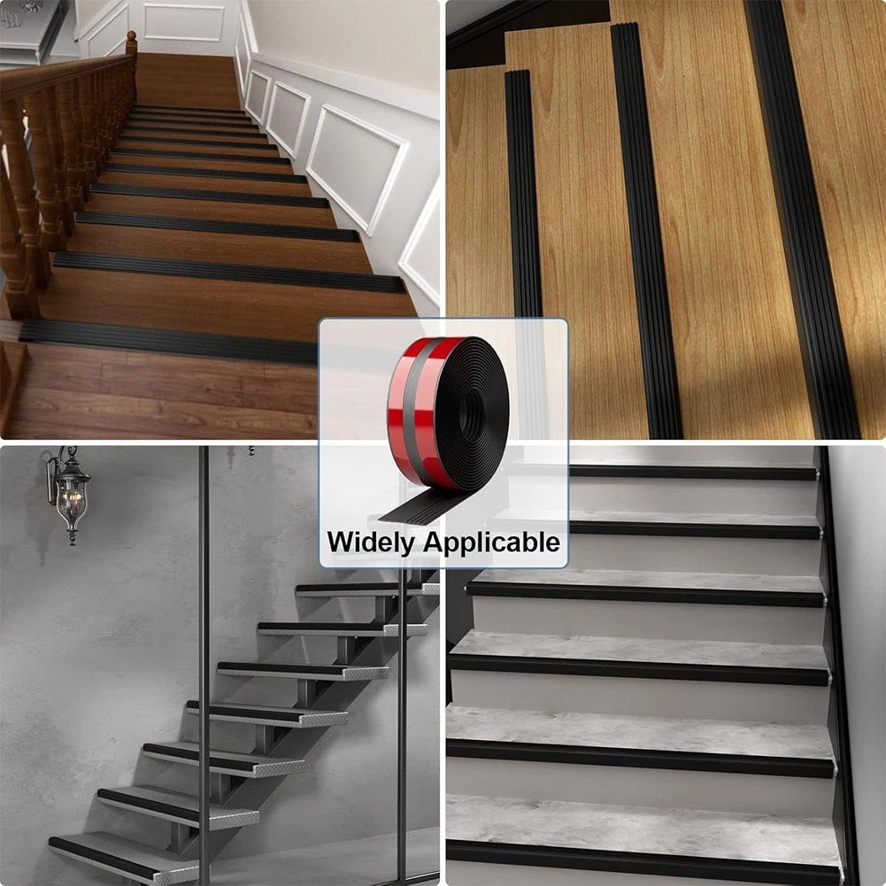 Vinyl Rubber Non Slip Stair Nose Molding 10FT Perfect for High Traffic Areas