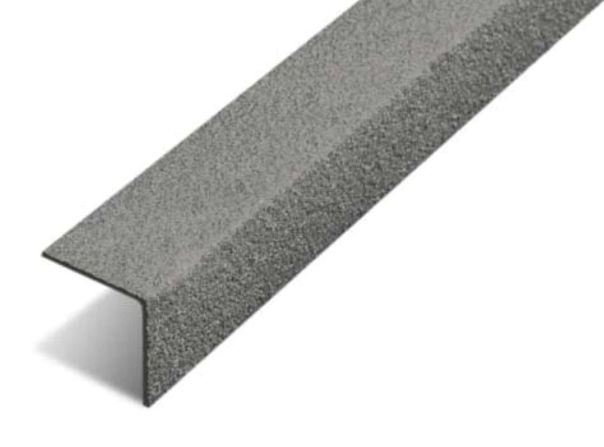 Anti-Slip Stair Nosing Standard Grit Grey - 600 x 55 x 55 mm