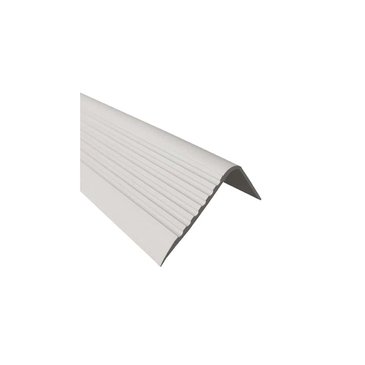 Stair Nosing PVC Grey 70x40mm 1.5m Anti-Slip Wavy Groove Safety Edge Longlasting