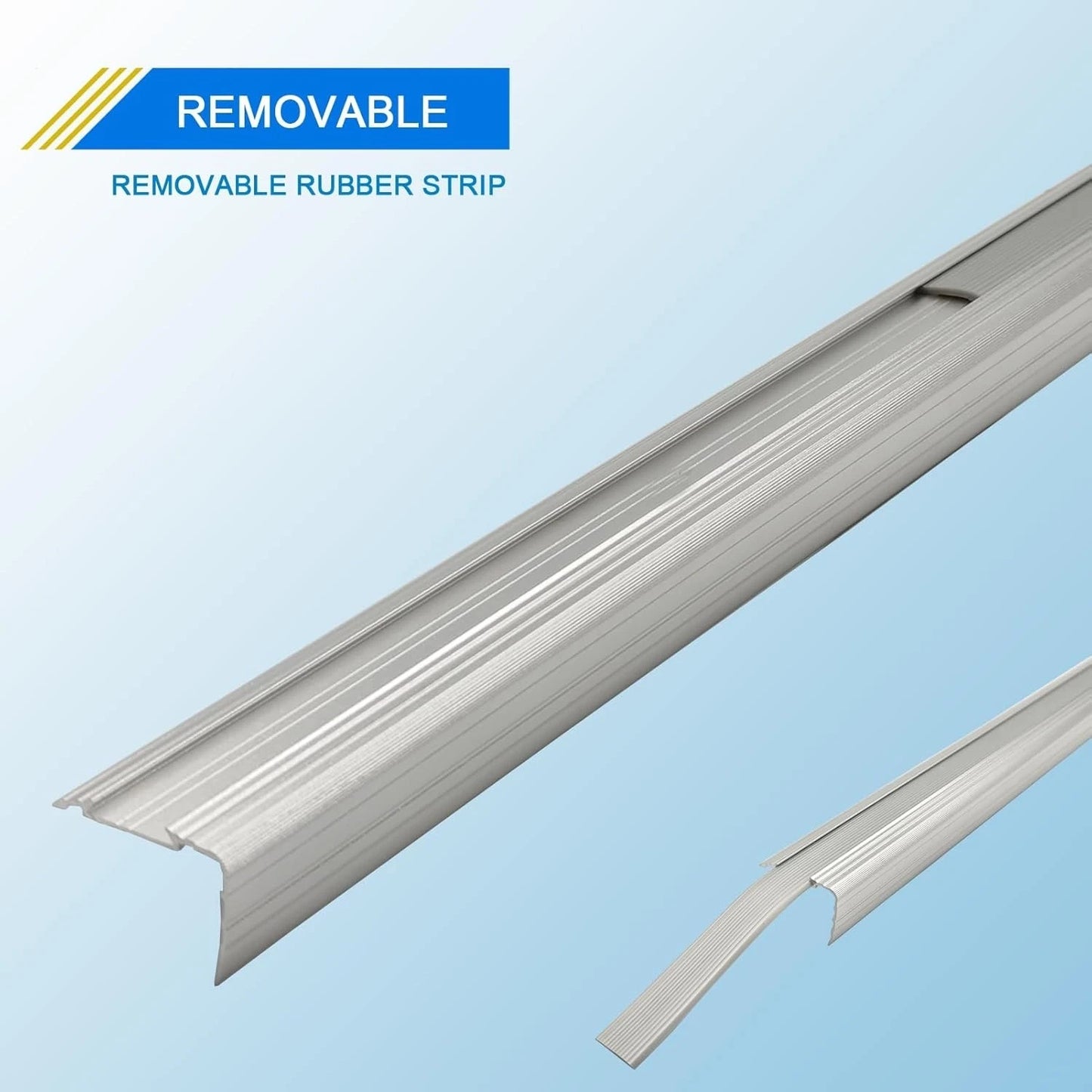 Stair Edge Nosing Trim - 900mm x 43mm x 28mm - (1 pc) Anti Non Slip Step Tread S