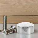 Set of 2 End Caps for Stair Rails Staircase Handrail Round Fitting