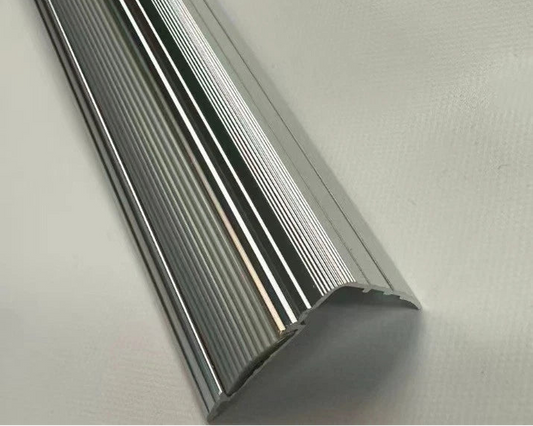 Stair Edge Nosing - silver- Trim Step Nose Edging Nosings Carpet-90cm