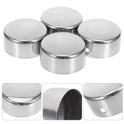 4 Pcs Handrail End Caps Stainless Steel Round Cover For Staircase Railings