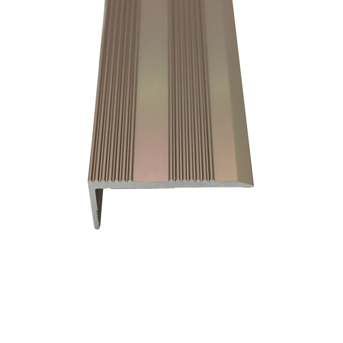 Aluminium Stair Edging - Self Adhesive - Trim Step Nosing Edge / Laminate Wood