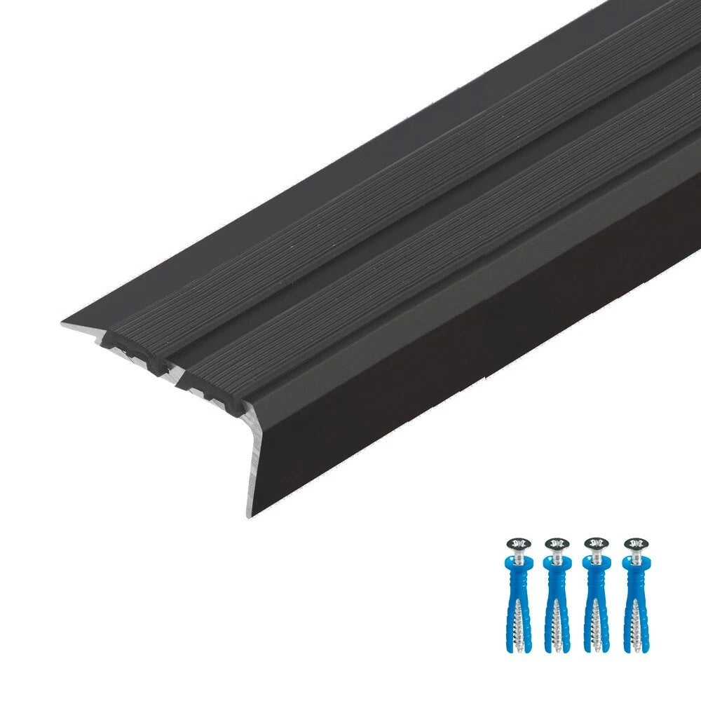 Stair Nosing Edge Trim Aluminium Step Stair Nose Edging Strip for Wood Carpet