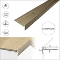 2.7m LUXURY CLICK VINYL FLOORING STAIR NOSING EDGE PROFILE TRIM LVT C27