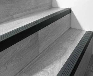 Stair Nosing Rubber 118cm Non-Slip 50x42mm Step Edge Trim Bullnose Strip RGP