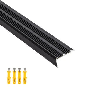 Stair Edge Nosing - Grey / Black - Trim Step Nose Edging Nosings Carpet 900mm