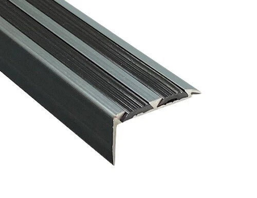 Aluminium Stair Nosing Edge Trims Step Nose Edging - Silver - Grey - Black